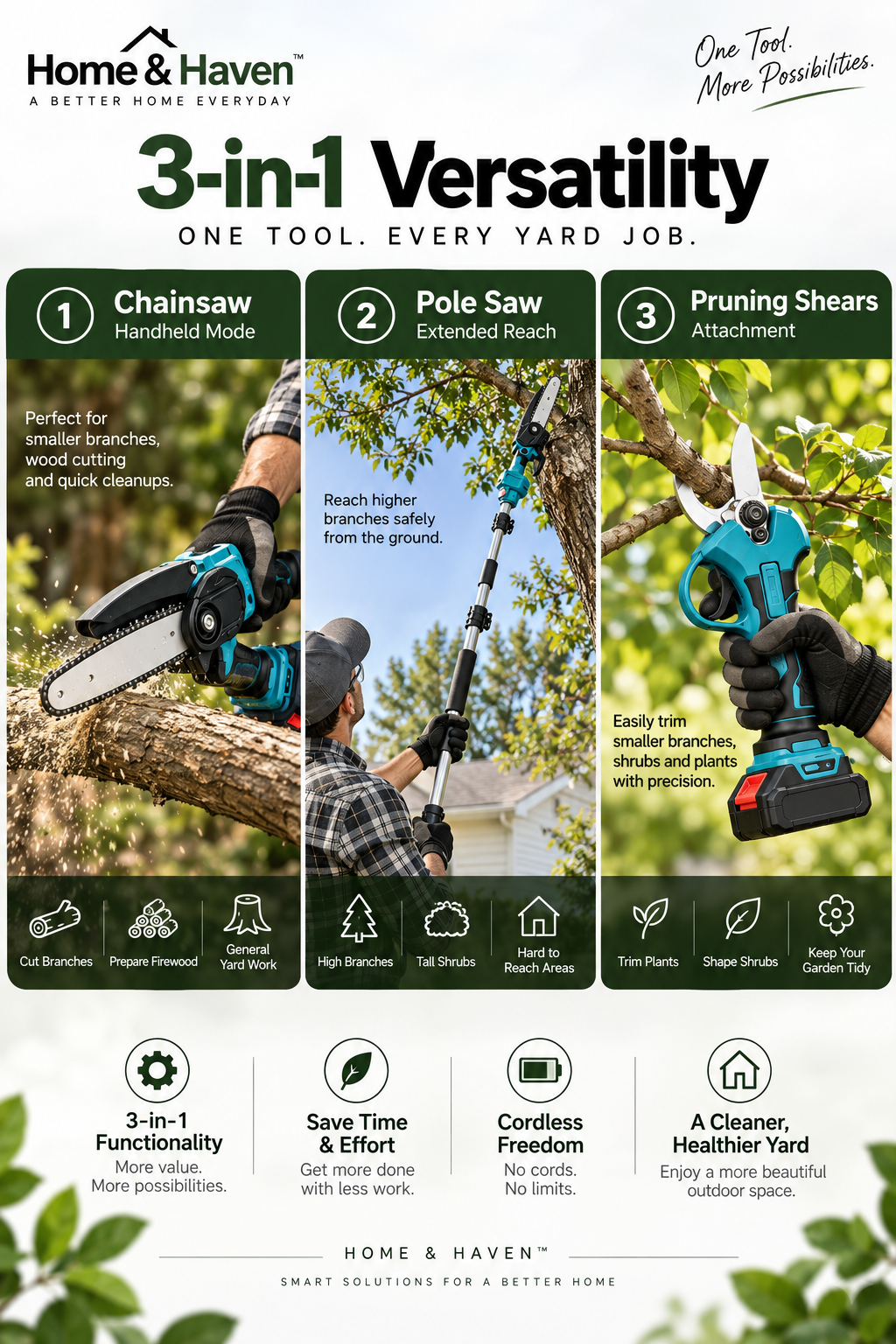 Home & Haven™ YardPro 3-in-1