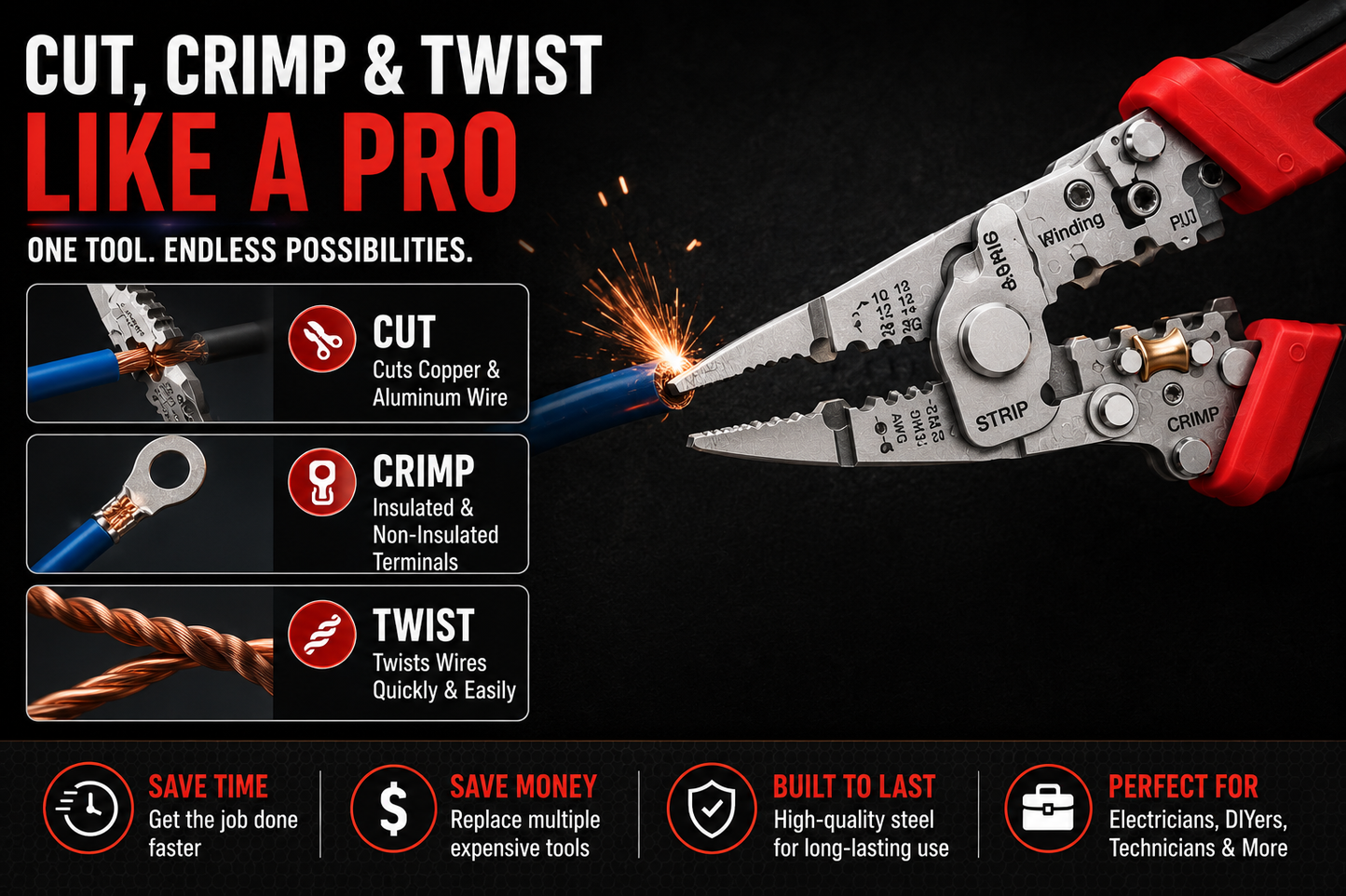 VoltPro™ 9-in-1 Electrician Multi Tool