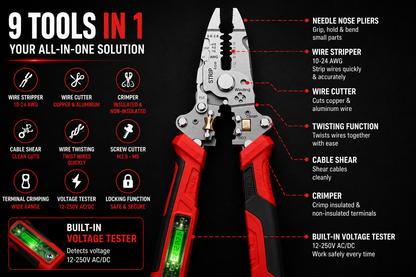 VoltPro™ 9-in-1 Electrician Multi Tool